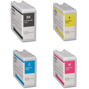Volledige set inktpatronen voor Epson ColorWorks C6000 or Epson C6500, Glossy Black